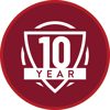 10-year warranty icon 10-year warranty icon